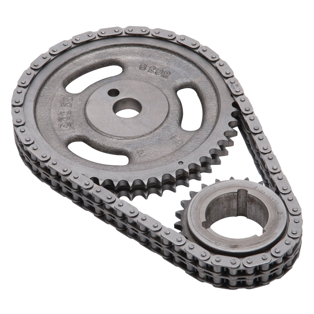 Edelbrock 7813 Performer-Link Adjustable True-Roller Timing Chain Set for Select Buick Century, Buick Electra, Buick Estate Wagon, Buick LeSabre, Buick Riviera, Oldsmobile 442, Oldsmobile 98, Oldsmobile Custom Cruiser, Oldsmobile Cutlass, Oldsmobile