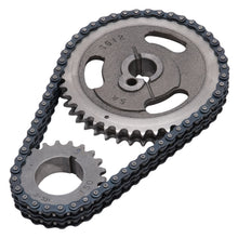 Load image into Gallery viewer, Edelbrock 7814 Performer-Link Adjustable True-Roller Timing Chain Set for Select Ford Bronco, Ford Country Squire, Ford E-150 Econoline, Ford E-150 Econoline Club Wagon, Ford E-250 Econoline, Ford E-250 Econoline Club Wagon, Ford E-350 Econoline, Ford