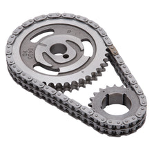 Load image into Gallery viewer, Edelbrock 7820 Performer-Link Adjustable True-Roller Timing Chain Set for Select Ford 300, Ford Bronco, Ford Country Sedan, Ford Country Squire, Ford Custom, Ford Custom 500, Ford E-100 Econoline, Ford E-100 Econoline Club Wagon, Ford E-150 Econoline,
