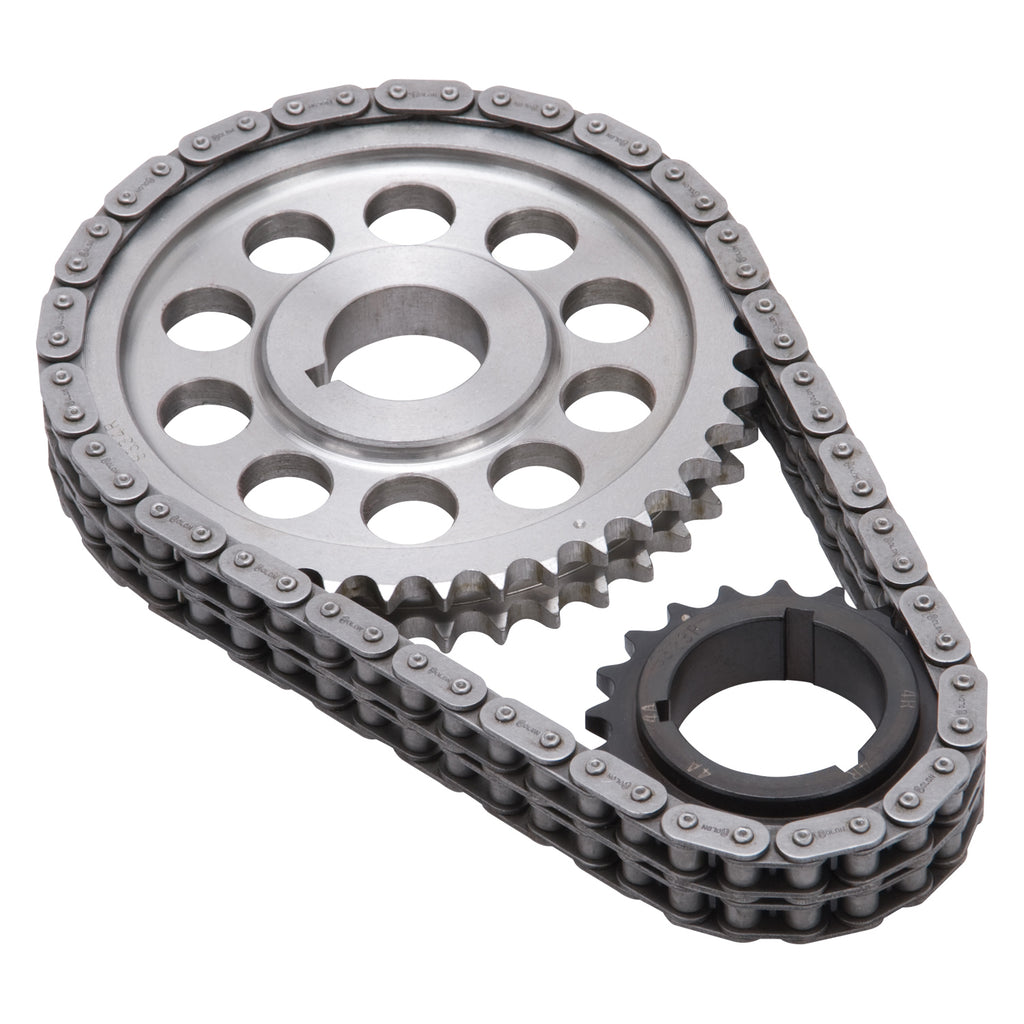 Edelbrock 7828 Performer-Link Adjustable True-Roller Timing Chain Set for Select Buick Century, Buick LeSabre, Buick Regal, Buick Skyhawk, Buick Skylark, Buick Special, Buick Sportwagon, Oldsmobile Cutlass, Oldsmobile Cutlass Supreme, Oldsmobile Delta