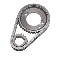 Load image into Gallery viewer, Edelbrock 7829 Performer-Link Adjustable True-Roller Timing Chain Set for Select Buick Century, Buick Electra, Buick LeSabre, Buick Reatta, Buick Regal, Buick Riviera, Buick Skyhawk, Buick Skylark, Oldsmobile 98, Oldsmobile Cutlass, Oldsmobile Cutlass