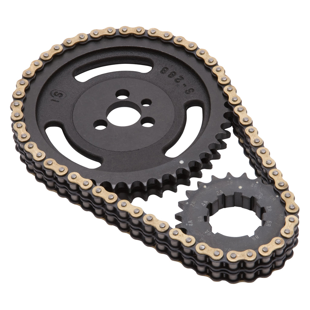 Edelbrock 7880 Victor-Link Adjustable True-Roller Timing Chain Set for Select Avanti II, Buick Century, Buick Commercial Chassis, Buick LeSabre, Buick Regal, Buick Roadmaster, Buick Skylark, Checker Aerobus, Checker Deluxe, Checker Marathon, Checker