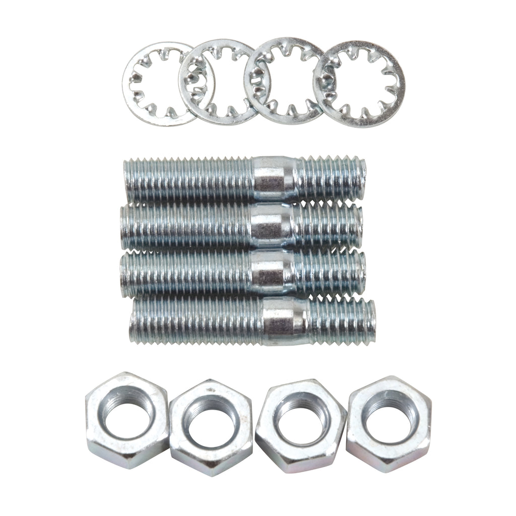 Edelbrock 8008 Carburetor Stud Kit - (5/16"-18 x 1-1/2") in Zinc Finish