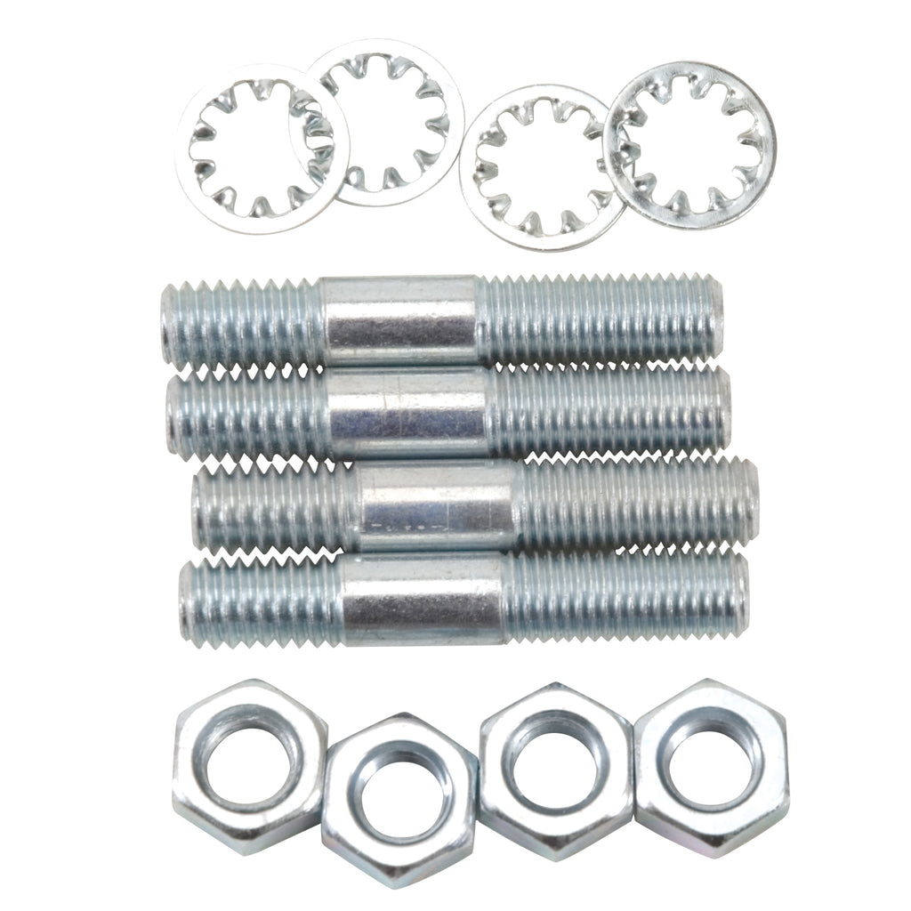 Edelbrock 8024 Carburetor Stud Kit - (5/16"-18 x 1-3/4") in Zinc Finish