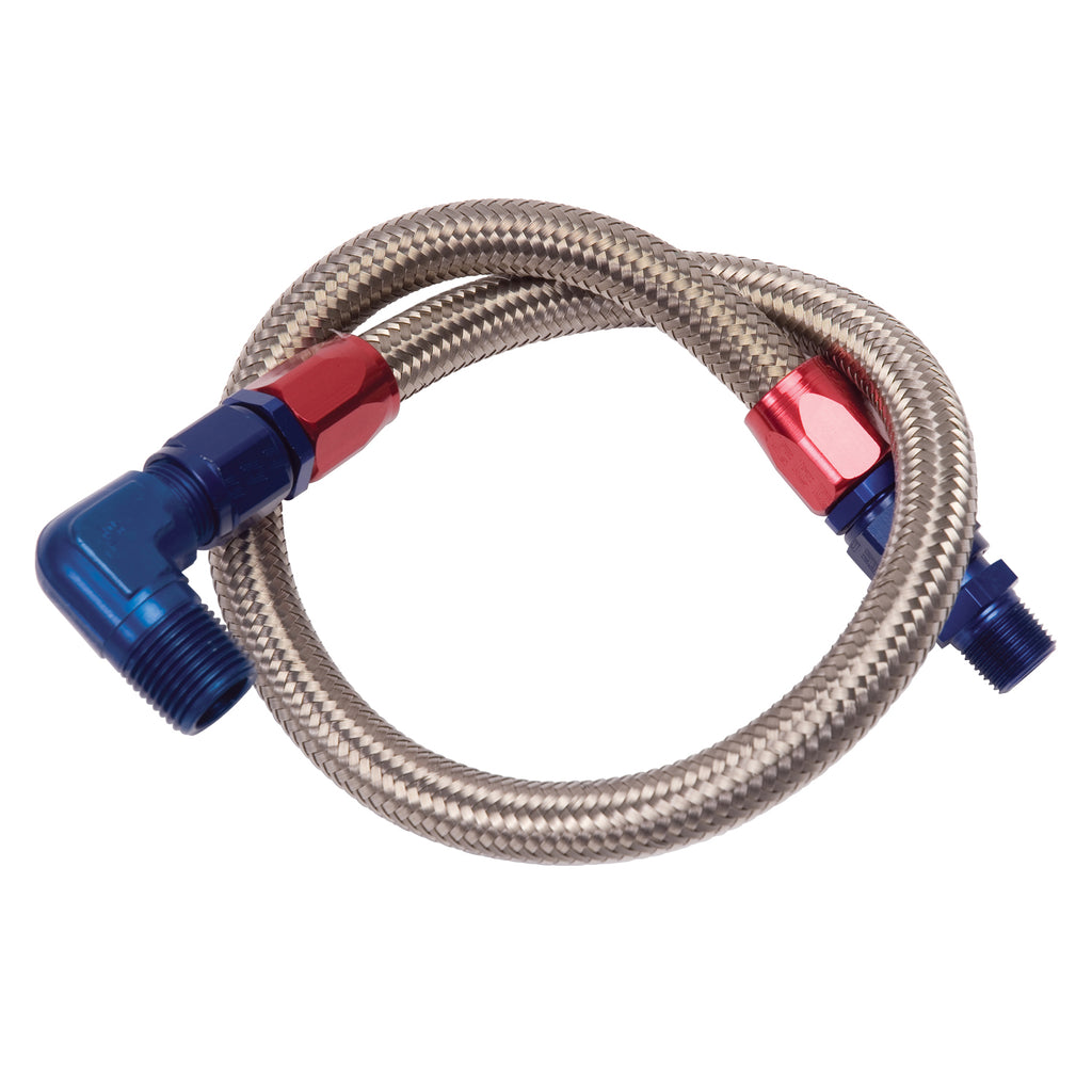 Edelbrock 8127 27" Braided Fuel Line Kit