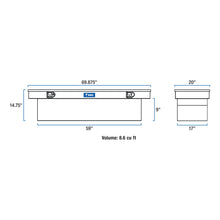 Load image into Gallery viewer, UWS EC10411 UWS EC10411 69-Inch Heavy-Wall Aluminum Truck Tool Box; RigidCore Lid - Truck Part Superstore