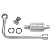 Load image into Gallery viewer, Edelbrock 8131 Chrome Single Feed Steel Fuel Line With Polished Filter