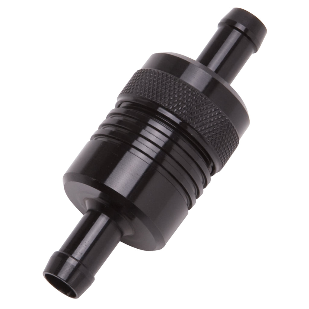 Edelbrock 8157 3" Aluminum Street Fuel Filter in Black Finish