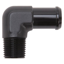 Load image into Gallery viewer, Edelbrock 8165 Heater Hose End Fitting - 90Â° with 1/2" NPT and 3/4" Barb.