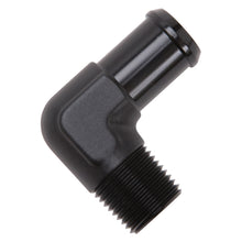 Load image into Gallery viewer, Edelbrock 8165 Heater Hose End Fitting - 90Â° with 1/2" NPT and 3/4" Barb.