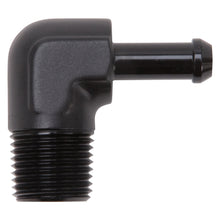 Load image into Gallery viewer, Edelbrock 8169 Heater Hose End Fitting - 90Â° with 1/2" NPT and 3/8" Barb.