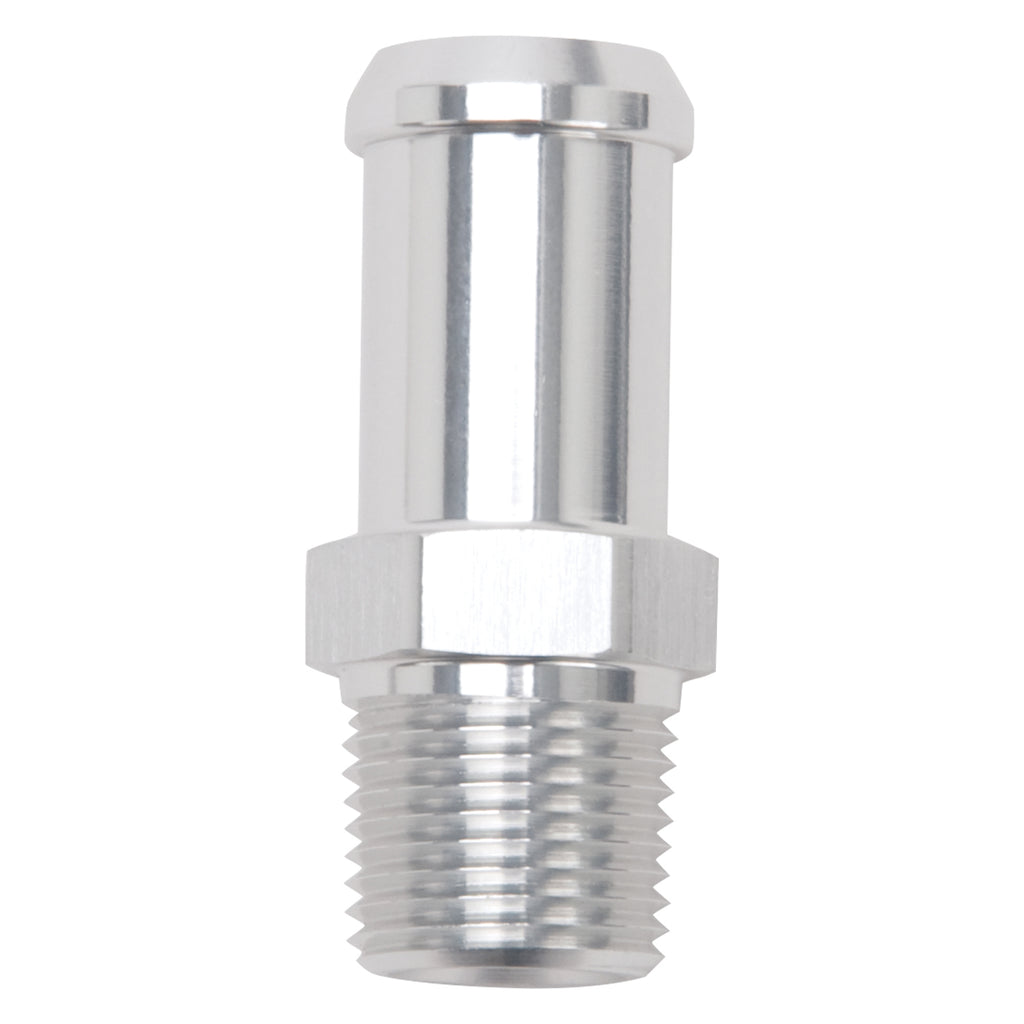 Edelbrock 8188 Heater Hose End Fitting - Straight with 3/8" NPT and 5/8" Barb.