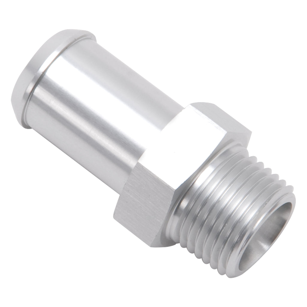 Edelbrock 8188 Heater Hose End Fitting - Straight with 3/8" NPT and 5/8" Barb.