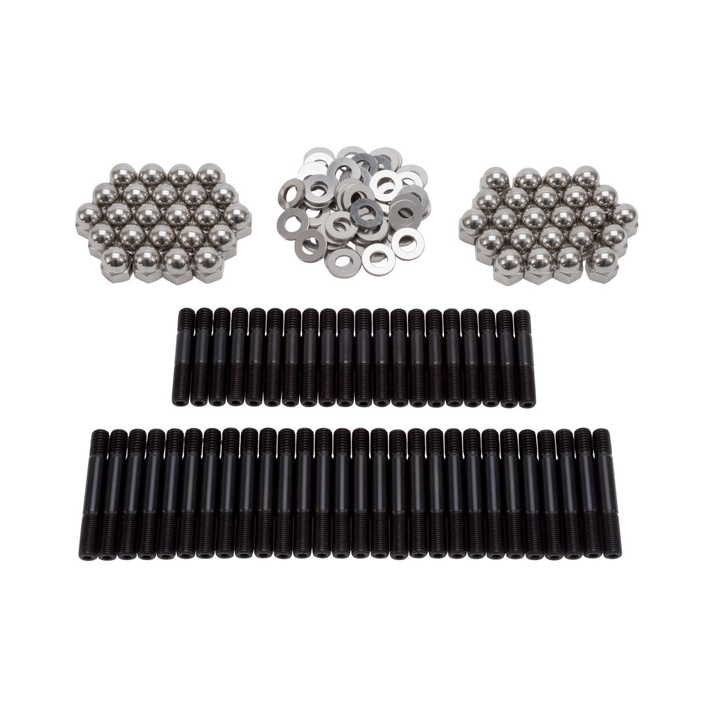 Edelbrock 8502 Ford Head Stud Kit 1949-53 for Select Ford 1 Ton Pickup, Ford 1/2 Ton Pickup, Ford 3/4 Ton Pickup, Ford Club, Ford Country Sedan, Ford Country Squire, Ford Courier Sedan Delivery, Ford Crestline, Ford Custom, Ford Customline, Ford Deluxe,