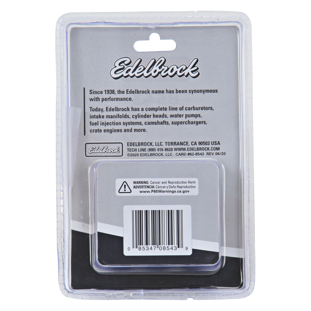 Edelbrock 8543 Exhaust Header Bolts #8543, M8-1.25 X 25mm, Black Oxide (Set Of 12)