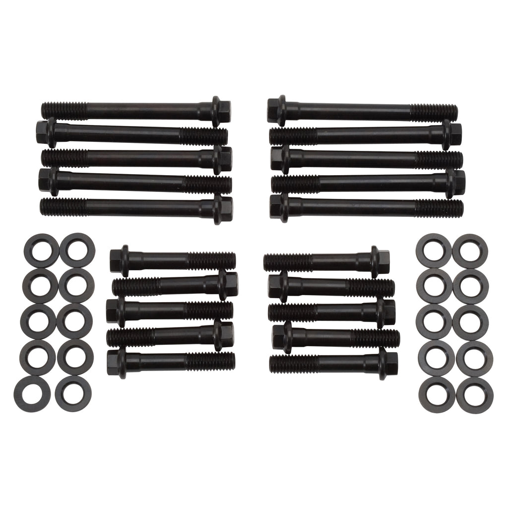 Edelbrock 8552 Engine Cylinder Head Bolt Set for Select Ford Bronco, Ford Country Sedan, Ford Country Squire, Ford Custom, Ford Custom 500, Ford E-100 Econoline, Ford E-100 Econoline Club Wagon, Ford E-150 Econoline, Ford E-150 Econoline Club Wagon, Ford