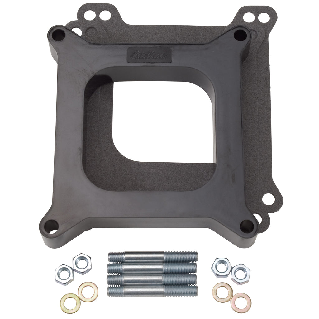 Edelbrock 8710 Carburetor Spacer #8710 Open Center 1in Thick