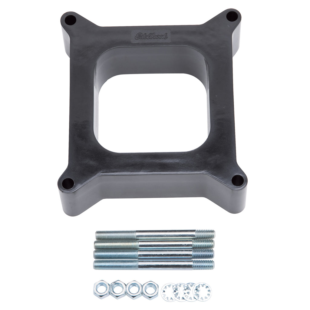 Edelbrock 8712 Carburetor Spacer #8712 Open Center 2in Thick
