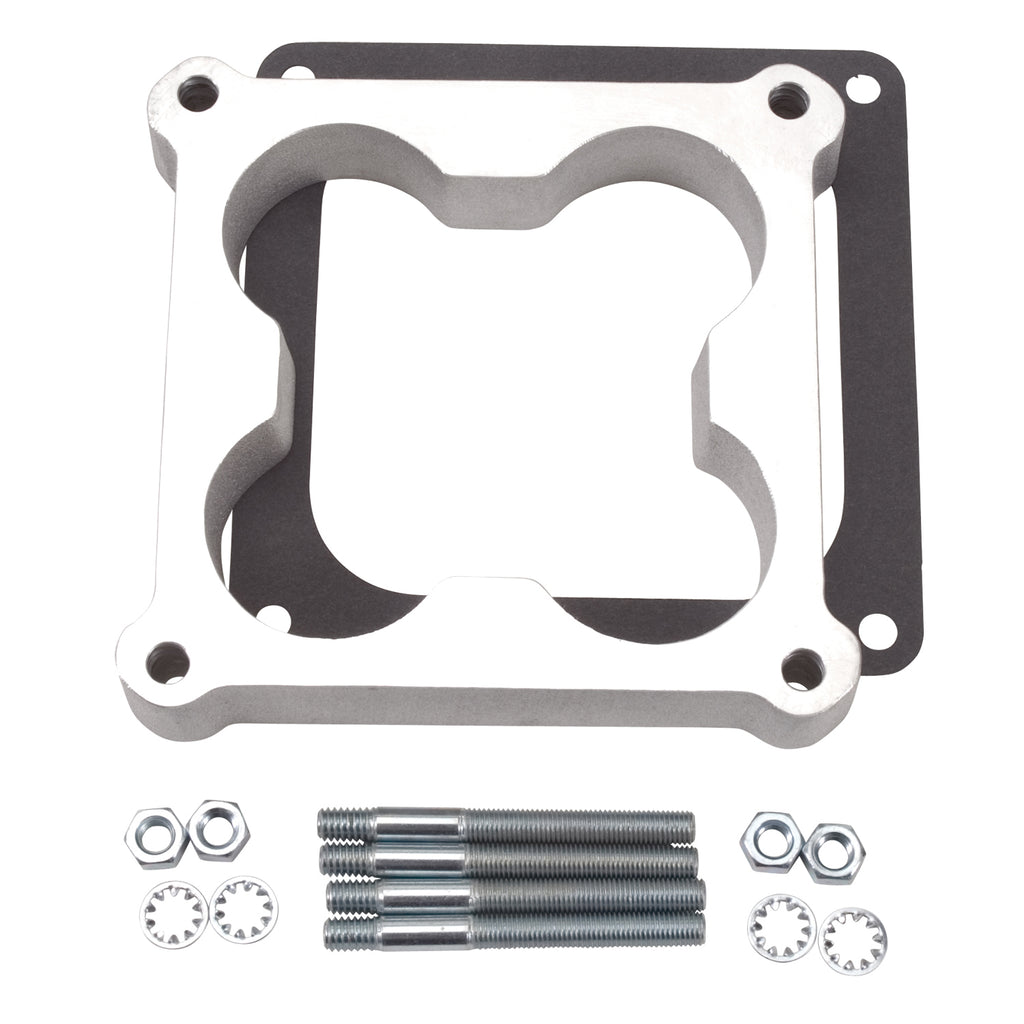 Edelbrock 8718 Carburetor Spacer #8718 Open Cloverleaf Center 1in Thick