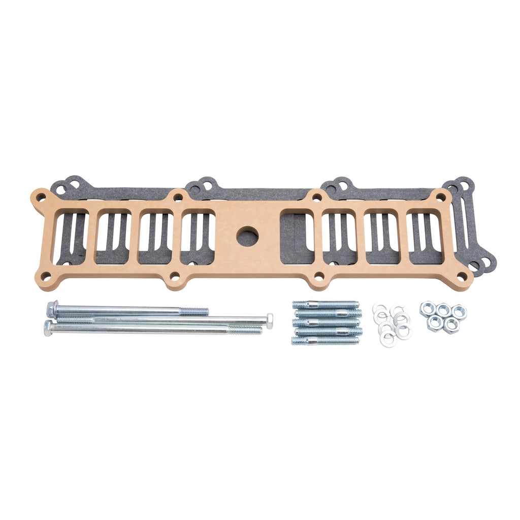 Edelbrock 8729 1/2" Base to Upper Spacer Plate Kit for Performer RPM II 5.0 Manifold PN 7123 for Select Ford Mustang