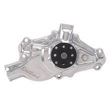 Load image into Gallery viewer, Edelbrock 8820 Water Pump for Small-Block Chevy in Polished Finish (Short) for Select Chevrolet Bel Air, Chevrolet Biscayne, Chevrolet Blazer, Chevrolet Brookwood, Chevrolet C10 Pickup, Chevrolet C10 Suburban, Chevrolet C20 Pickup, Chevrolet C20