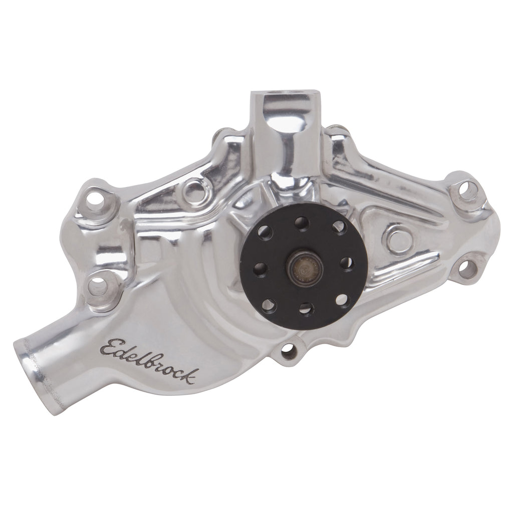 Edelbrock 8822 Water Pump for Small-Block 1971-82 Corvettes in Polished Finish (Short) for Select Chevrolet Corvette
