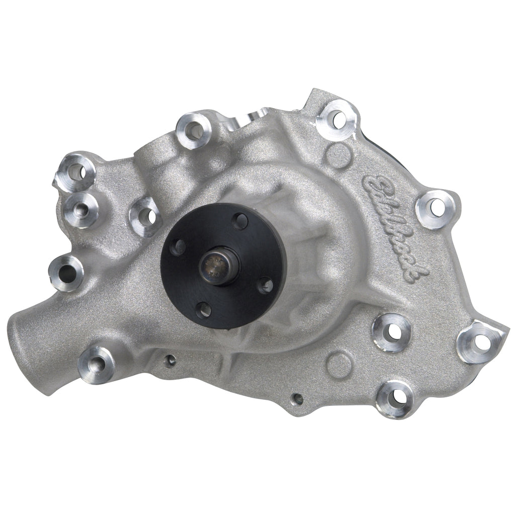 Edelbrock 8841 Water Pump for Small-Block Ford in Satin Finish for Select Ford Bronco, Ford Country Sedan, Ford Country Squire, Ford Custom, Ford Custom 500, Ford E-100 Econoline, Ford E-200 Econoline, Ford E-300 Econoline, Ford F-100, Ford Fairlane,
