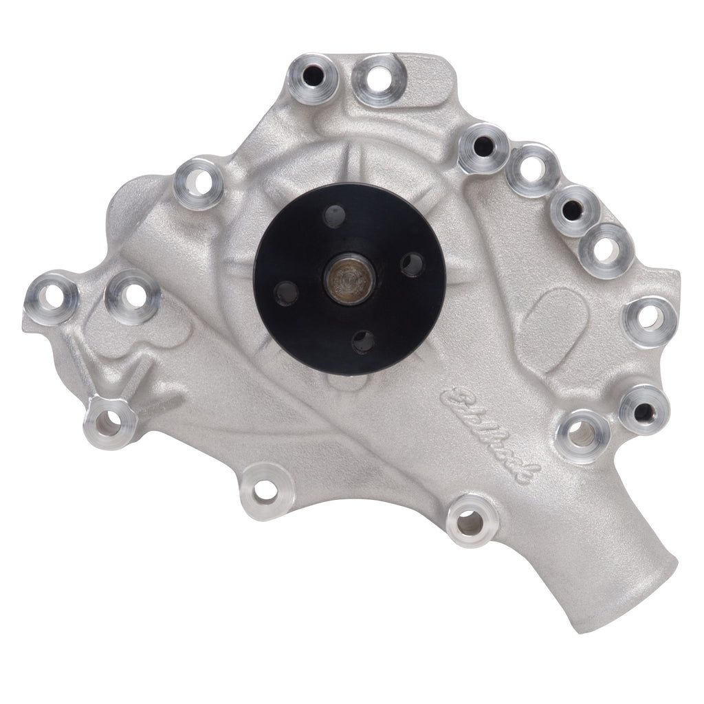 Edelbrock 8844 Water Pump for Small-Block Ford 1970-79 351C and 351M/400 in Satin Finish for Select Ford Bronco, Ford Country Sedan, Ford Country Squire, Ford Custom, Ford Custom 500, Ford Elite, Ford F-100, Ford F-150, Ford F-250, Ford F-350, Ford