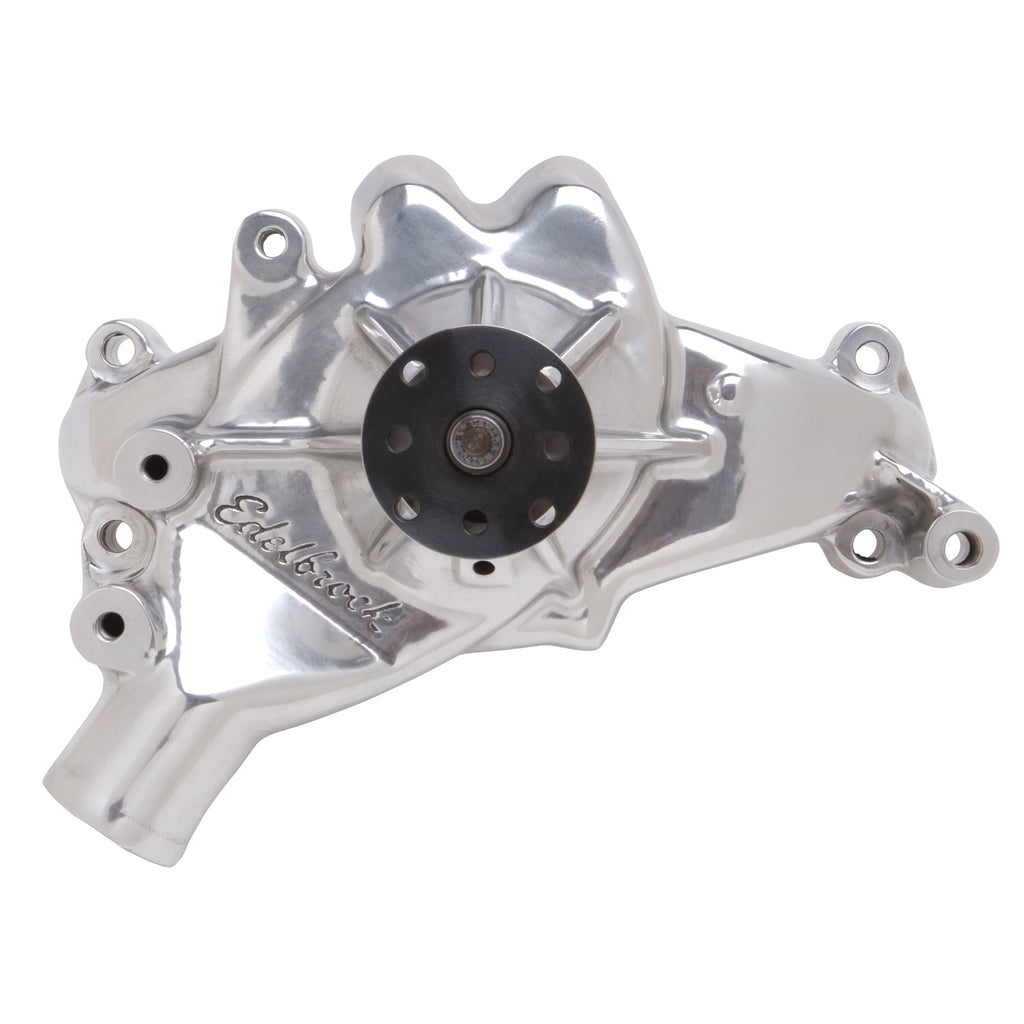 Edelbrock 8861 Water Pump Big-Block Chevy Standard/Long in Polished Finish for Select Chevrolet Bel Air, Chevrolet Biscayne, Chevrolet Blazer, Chevrolet Brookwood, Chevrolet C10, Chevrolet C10 Pickup, Chevrolet C10 Suburban, Chevrolet C20, Chevrolet C20