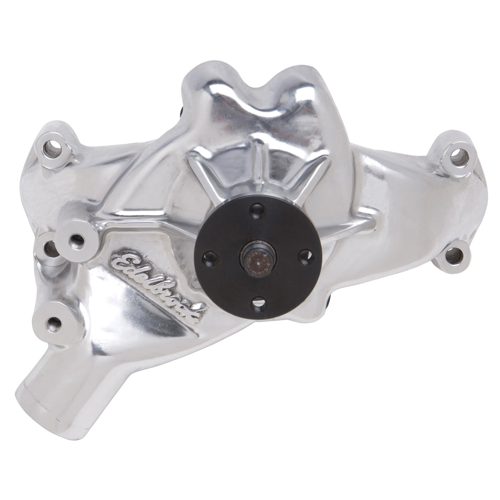 Edelbrock 8863 Water Pump for 1988 and later C/K pickups in Polished Finish for Select Chevrolet C2500, Chevrolet C3500, Chevrolet K2500, Chevrolet K3500, Chevrolet R30, Chevrolet R3500, Chevrolet V30, Chevrolet V3500, GMC C2500, GMC C3500, GMC K2500,