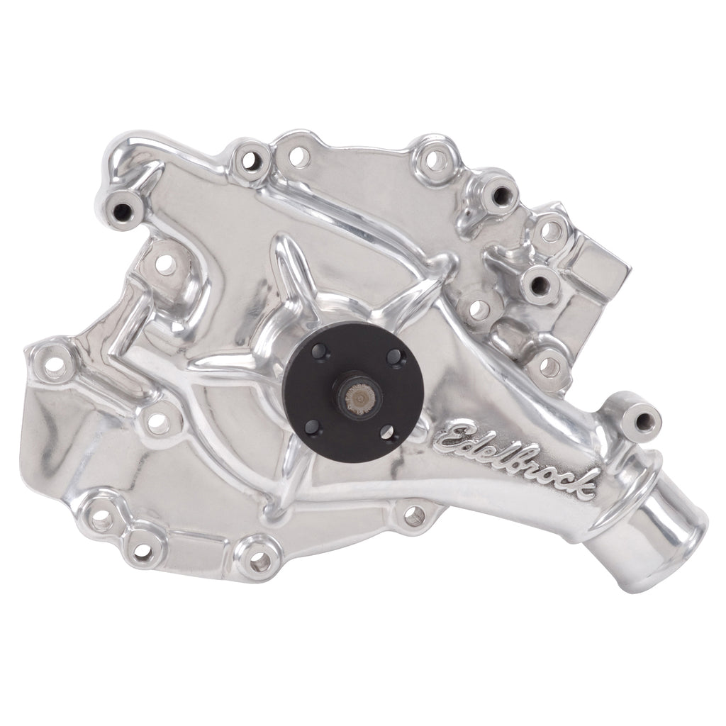 Edelbrock 8876 Water Pump for Ford 429/460 in Polished Finish for Select Ford Country Sedan, Ford Country Squire, Ford Custom, Ford Custom 500, Ford E-100 Econoline, Ford E-250 Econoline, Ford E-250 Econoline Club Wagon, Ford E-350 Econoline, Ford E-350