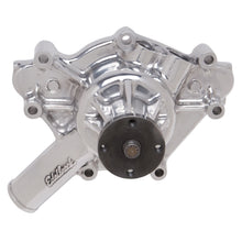 Load image into Gallery viewer, Edelbrock 8887 Water Pump Chrysler 1969-85 318/ 360 in Polished Finish for Select Chrysler Cordoba, Chrysler Imperial, Chrysler LeBaron, Chrysler New Yorker, Chrysler Newport, Chrysler Town &amp; Country, Dodge A100, Dodge Aspen, Dodge B100, Dodge B100 Van,
