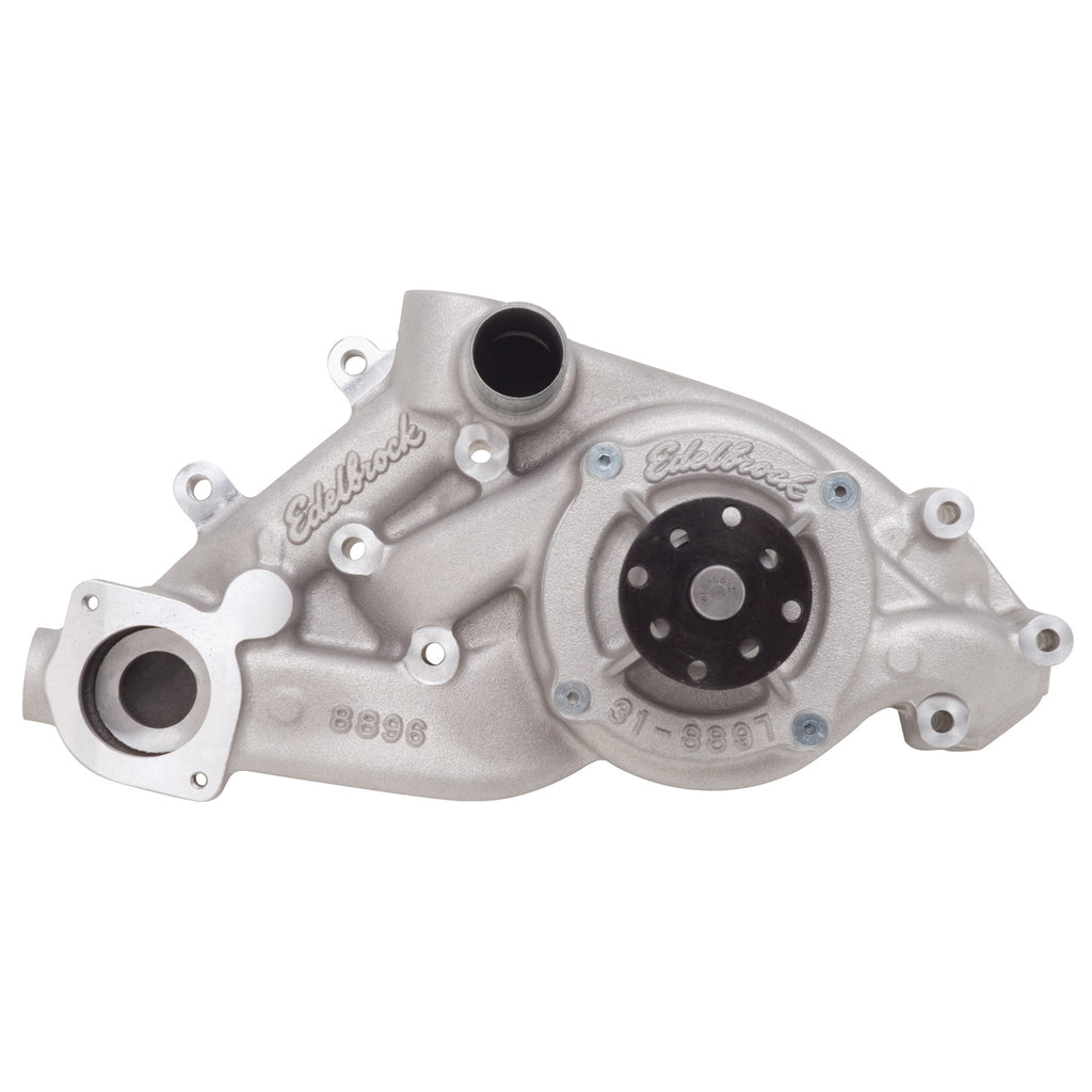 Edelbrock 8896 Water Pump Two-piece for 1997-04 GM LS1/LS6 Gen III in Satin Finish for Select Cadillac CTS, Chevrolet Camaro, Chevrolet Corvette, Pontiac Firebird, Pontiac GTO
