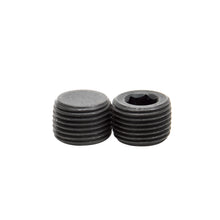 Load image into Gallery viewer, Edelbrock 9127 Socket Head Pipe Plugs in Black Finish - 3/8" NPT (Qty 2)