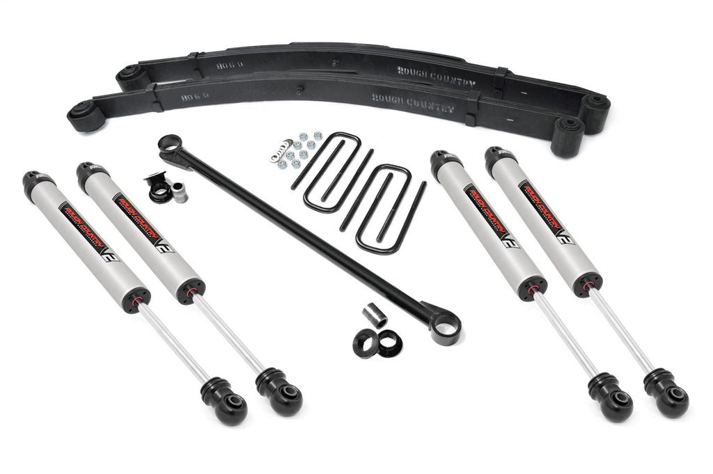 Rough Country 48970 Leveling Lift Kit w/Shocks for Select Ford F-250 Super Duty, Ford F-350 Super Duty