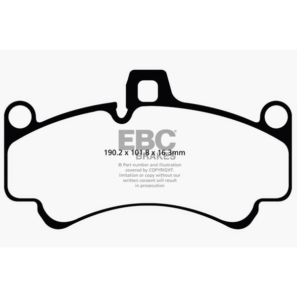 01-03-Porsche-911-(996)-(Cast-Iron-Rotor-Only)-3.6-Twin-Turbo-Gt2-Redstuff-Front-Brake-Pads