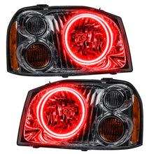 Load image into Gallery viewer, 01-04-Nissan-Frontier-Pre-Assembled-Led-Halo-Headlights--Red