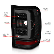 Load image into Gallery viewer, 01-11-Ford-Ranger-Led-Taillights---Black-Housing-W-Smoke-Lens--Light-Bar