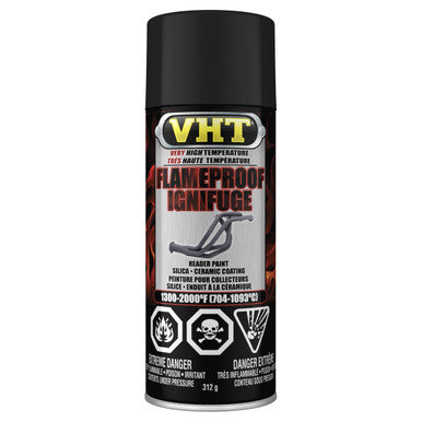 VHT Paint CSP102 Flameproof™ Coating, Flat Black - 312g