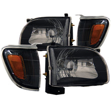 Load image into Gallery viewer, 0104-Tacoma-Headlights-Black-With-Amber-Reflectors-DriverPassenger