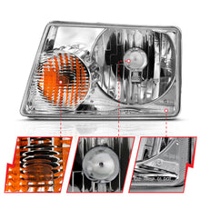 Load image into Gallery viewer, 0111-Ranger-Crystal-Headlight-Chrome