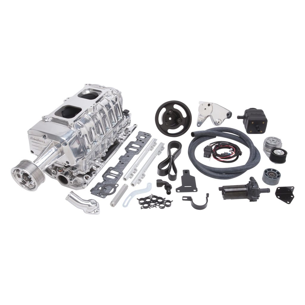 Edelbrock 15201 Supercharger Kit for Select Avanti II, Buick Century, Buick Commercial Chassis, Buick LeSabre, Buick Regal, Buick Roadmaster, Buick Skylark, Checker Aerobus, Checker Deluxe, Checker Marathon, Checker Taxicab, Chevrolet 3B, Chevrolet 3C,