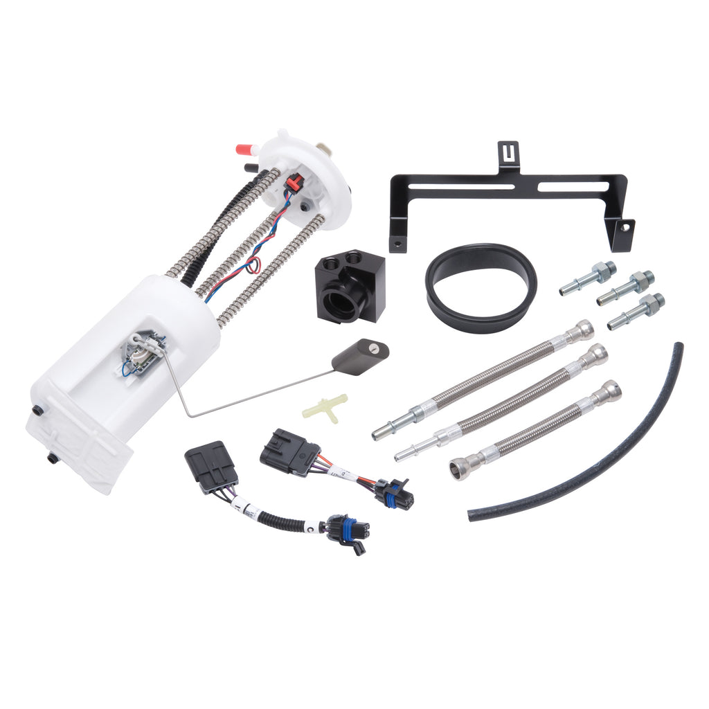 Edelbrock 15773 E-Force Supplemental Fuel Pump Kit 2003-07 1500 Trucks - Return Fuel System for Select Cadillac Escalade, Cadillac Escalade ESV, Cadillac Escalade EXT, GMC Sierra 1500, GMC Yukon, GMC Yukon XL