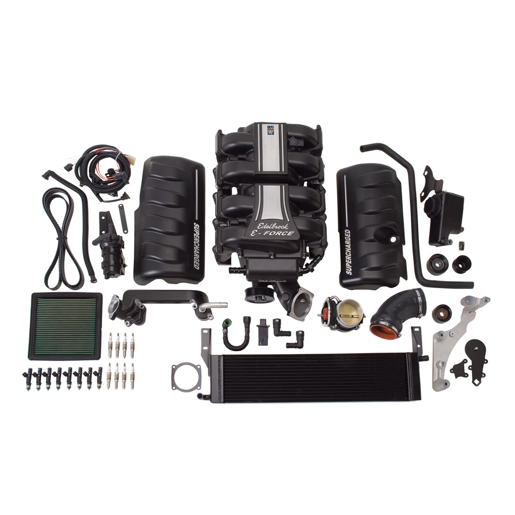 Edelbrock 15800 E-Force Supercharger for 2005-09 Mustang GT 4.6L 3V - Stage 1 (no Tune) for Select Ford Mustang