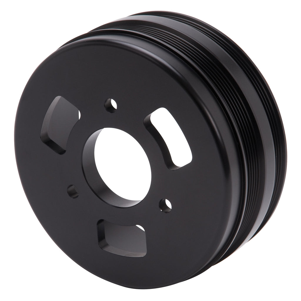 Edelbrock 15817 Crankshaft Drive Pulley Adapter with Corvette Belt Offset (Enforcer LS Kits)