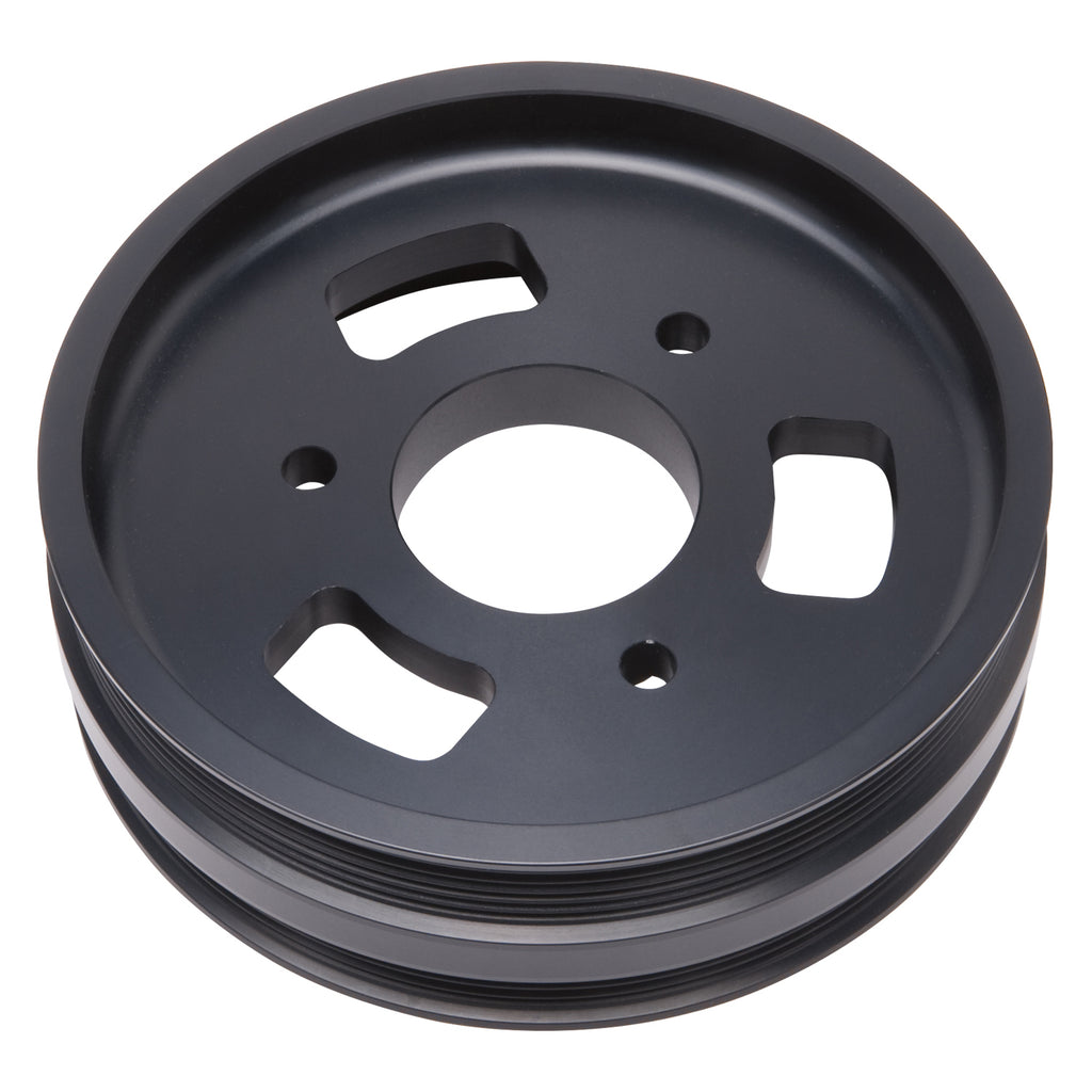 Edelbrock 15818 Crankshaft Drive Pulley Adapter with Truck/Gen V Camaro Belt Offset