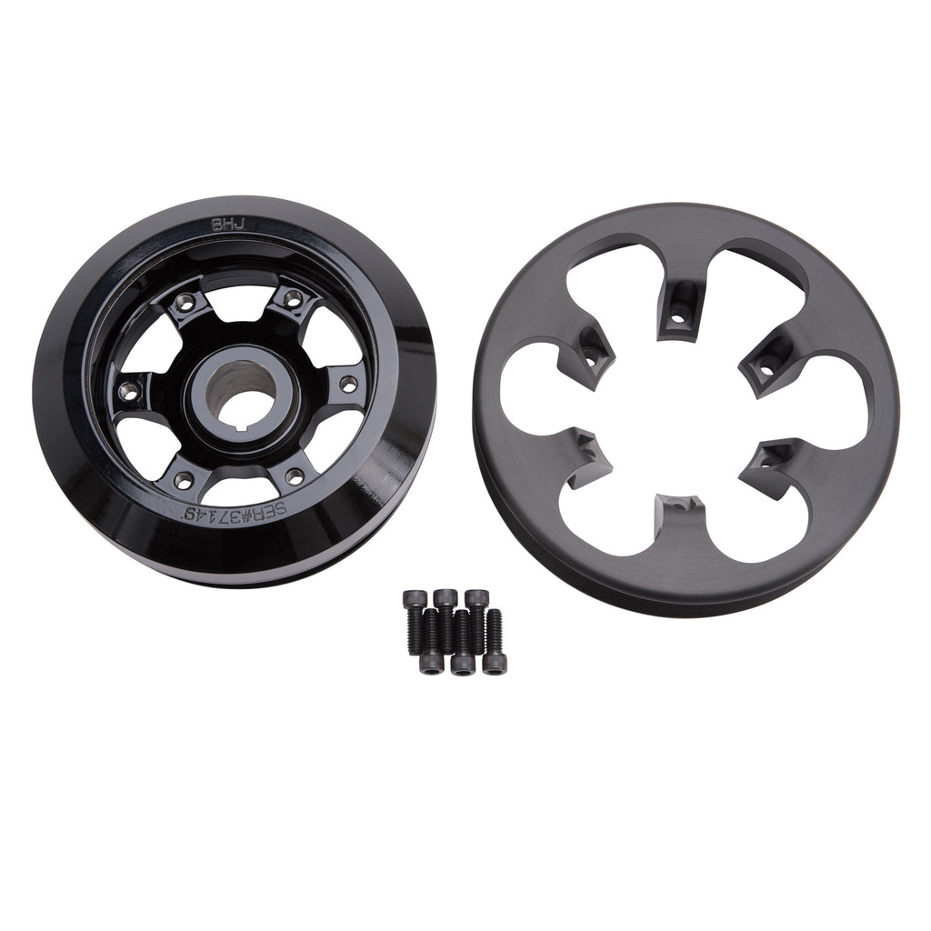 Edelbrock 15819 Overdrive Harmonic Damper for Ford 5.0L Coyote Engines (7.75" diameter) for Select Ford F-150, Ford Mustang