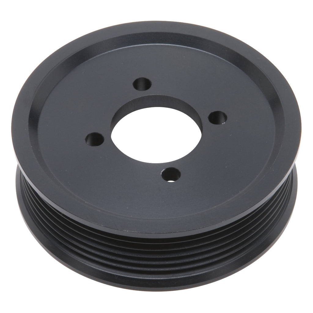 Edelbrock 15825 3.75" 6-Rib E-Force S/C Pulley in Black Finish for Stage 3 - Pro Tuner System