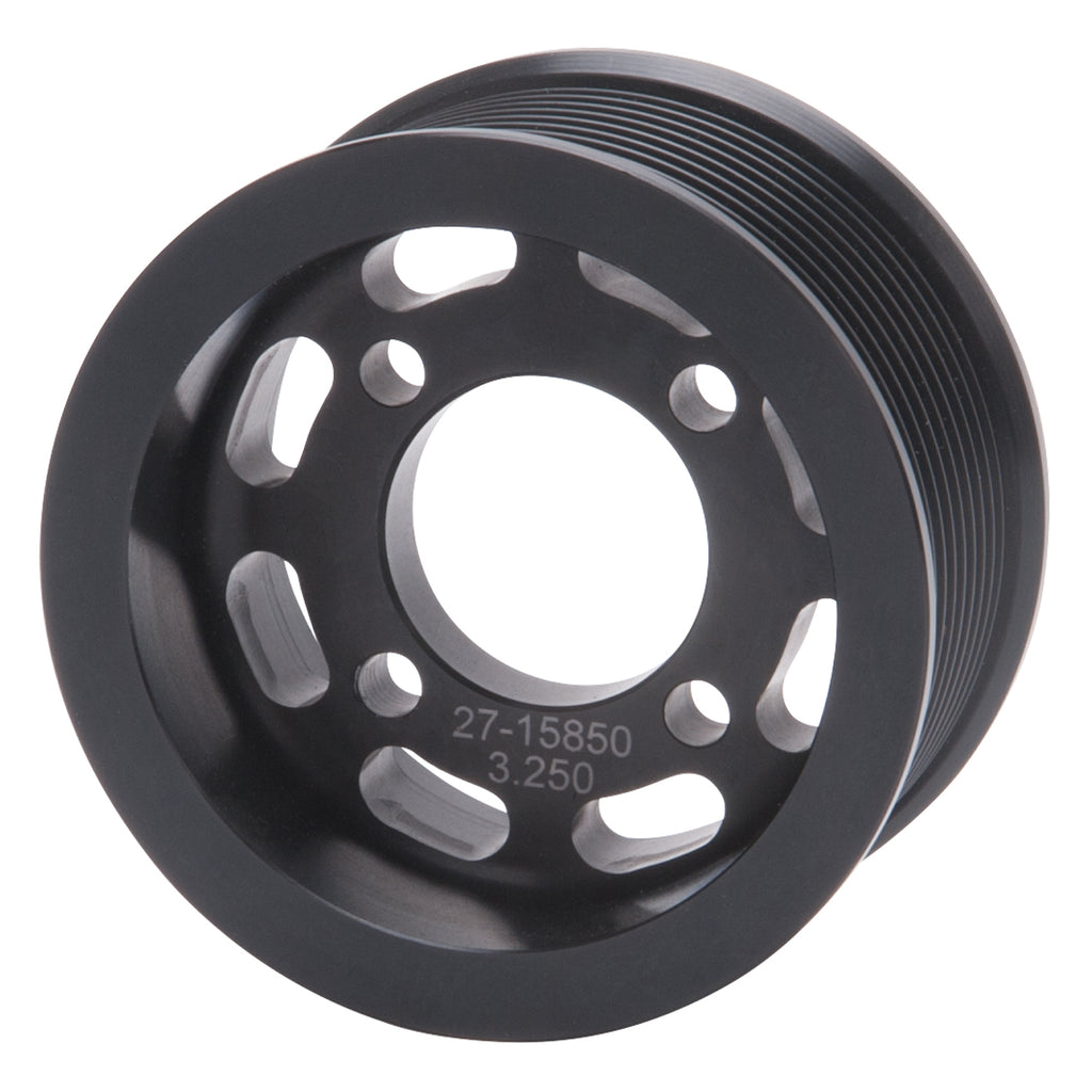 Edelbrock 15850 3.25" 10-Rib E-Force S/C Pulley in Black Finish for Enforcer Systems