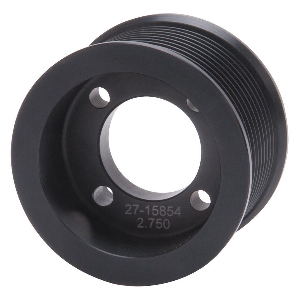Edelbrock 15854 2.75" 10-Rib E-Force S/C Pulley in Black Finish for Enforcer Systems
